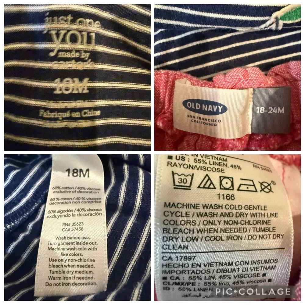 Carter's Old Navy Toddler Girl Ruffle Shirt and Pink Shorts Outfit